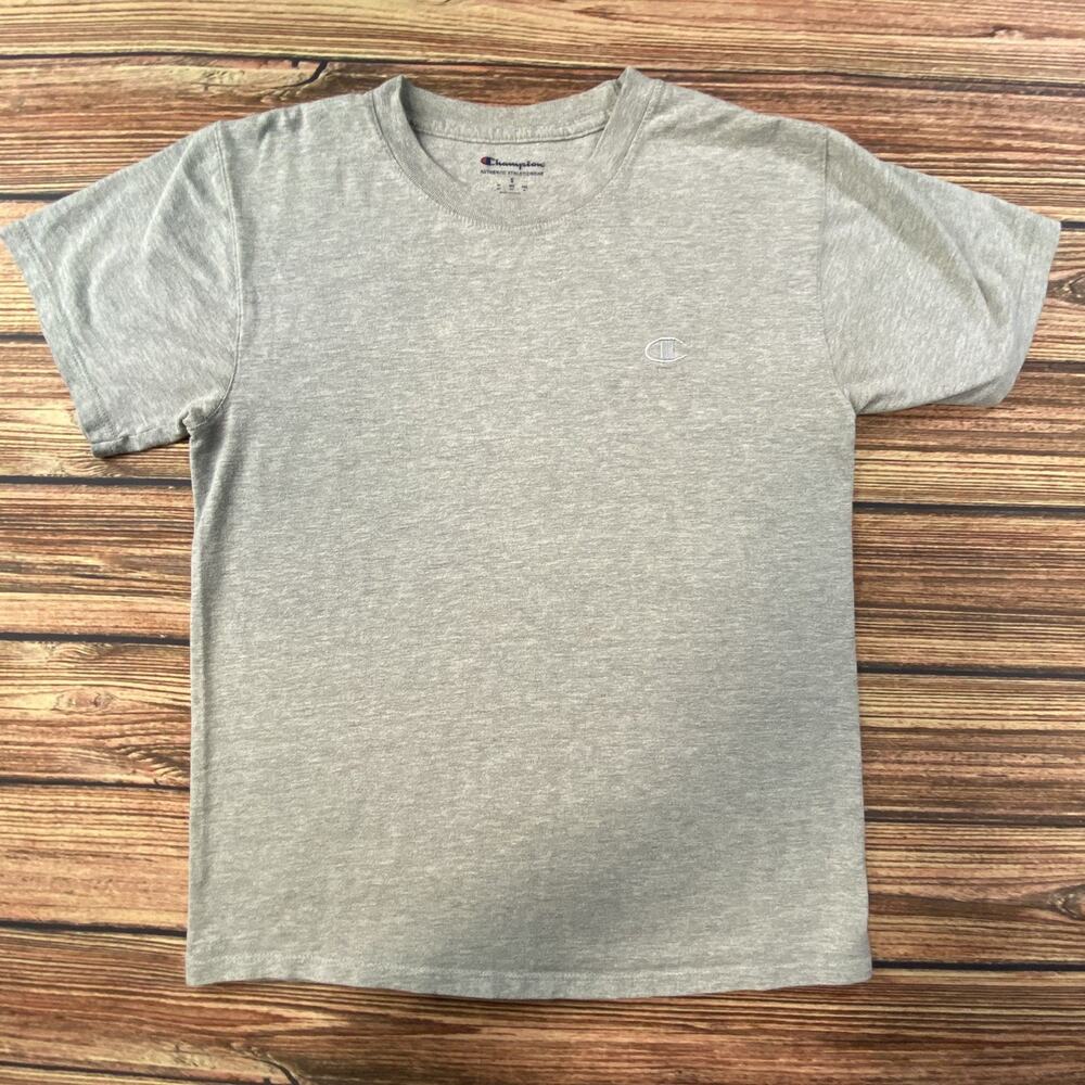 Champion T-Shirt Mens Size S Gray Authentic Athleticwear Short Sleeve Crew Neck